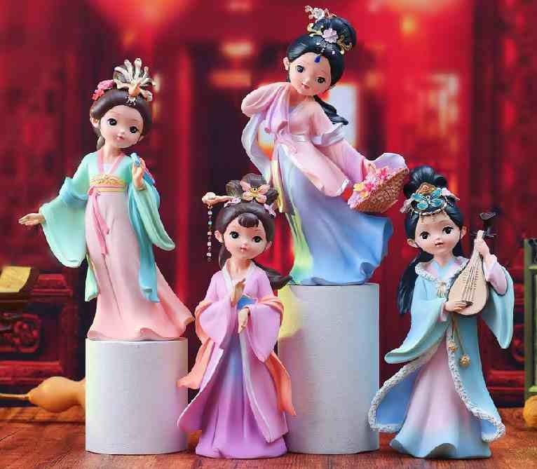 陜西文創(chuàng)浣花曲四大美女 陜西文創(chuàng)浣花曲四大美女